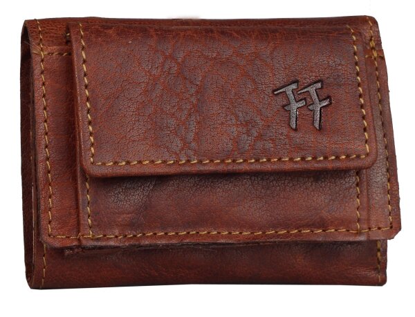 FFelsenfest Vintage Geldb&ouml;rse klein cognac