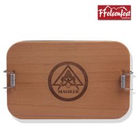 FFelsenfest Brotzeitdose mit Gravur Zunft Zeichen I Geschenk f&uuml;r Maurer / Handwerker