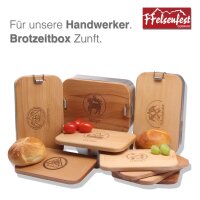 FFelsenfest Brotzeitdose mit Gravur Zunftzeichen I Geschenk f&uuml;r Tischler I Handwerker