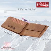 FFelsenfest Geldb&ouml;rse Hecht Petril Heil Motiv I RFID-Schutz