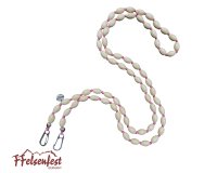 Handykette Lang-Crossbody Holz oval pink I 15x10 mm I  L&auml;nge ca. 138 cm