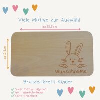 Fr&uuml;hst&uuml;cksbrettchen Kinder I Brotzeitbrett personalisiert I grosse Auswahl an Motiven