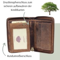 Geldb&ouml;rse mit Leo I Lederb&ouml;rse mit Leo-Motiv